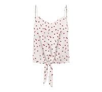 ONLY Onlnova Life Débardeur pour Femme avec nœud à vis AOP, Cloud Dancer, M