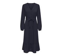 ONLY Onlnova Life Elite Amy Robe Longue Solide, Bleu Nuit, M Femme