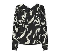ONLY Onlnova Life Elite L/S Mallory AOP Top pour Femme, Noir/AOP : 587 Yoko, S