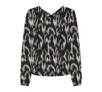 ONLY Onlnova Life Elite L/S Mallory Top AOP Haut, Noir/OOP : 590 Rough Animal, L Femme