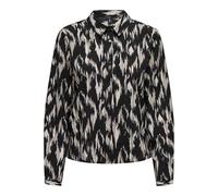 ONLY Onlnova Life Elite L/S Maya T-Shirt AOP Blouse, Noir/OOP : 590 Rough Animal, L Femme
