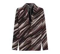 ONLY Onlnova Life Elite L/S Pimo Blazer, Brown Stone/AOP : 589 Russet Graphic, XL Femme