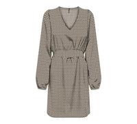 ONLY Onlnova Life Elite L/S Siri Dress Robe, Chipmunk/AOP : 588 Breaker Geo, M Femme