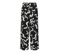 ONLY Onlnova Life Elite Lesli Pantalon, Noir/AOP : 587 Yoko, L Femme