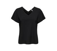 ONLY Onlnova Life Elite S/S Emmy Top Solid pour Femme, Noir, M