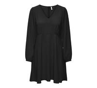 ONLY Onlnova Life L/S Liva Robe Solid Ptm, Noir, S Femme