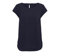 ONLY Onlnova Life Lux S/S Top Solid pour Femme, Bleu Nuit, 38