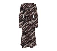 ONLY Onlnova Life Vis Amy Robe Longue, Marron Pierre/AOP : 589 Russet Graphique, XL Femme
