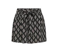 ONLY Onlnova Life Vis Jasmin Shorts AOP, Noir, XS Femme