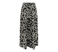 ONLY Onlnova Life VIS Jupe longue pour femme AOP, Noir , 42