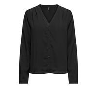 ONLY Onlnova Life Vis L/S Malou Top Solid Blouse, Noir, S Femme