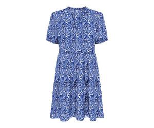 ONLY Onlnova Life Vis S/S Thea Dress AOP pour Femme, Bleu Palace., XS