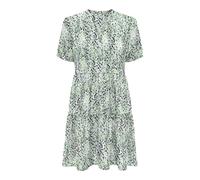 ONLY Onlnova Life Vis S/S Thea Dress AOP, Quiet Green, L Femmes