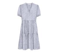 ONLY Onlnova Life Vis Thea Robe à Manches Longues AOP pour Femme, Bleu Marine, M