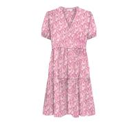 ONLY Onlnova Life Vis Thea Sleeve Dress AOP, Rose Vif, M Femmes