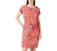 ONLY Onlnova LUX Connie Bali Dress AOP PTM Robe, Rouge minéral/Bright Tropical, 40 Femme