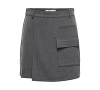 ONLY Onlolexa Life Hw Wrap Jupe PNT, Gris foncé mélangé, XS