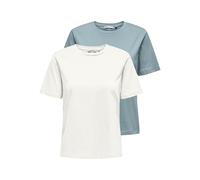 ONLY Onlonly S/S Tee Noos 2 Pack T-Shirt, Arona, S (Lot de 2) Femmes