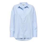 ONLY Onloregon Alva Ls Reg T-Shirt Noos WVN, Chambray Blue, M Femmes