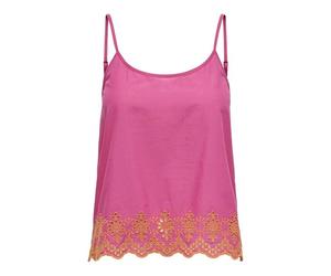 ONLY Onlou Life EMB Débardeur Singlet PTM pour Femme, Fuchsia, M