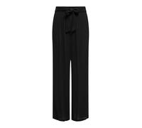ONLY Onlpakja Life AOP WVN Pantalon Coupe Ample avec Ceinture à la Taille, Noir, S