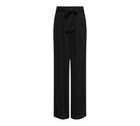 ONLY Onlpakja Life AOP WVN Pantalon Coupe Ample avec Ceinture à la Taille, Noir, S