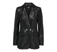 ONLY ONLPAPAYA Faux Leather FIT Blazer CS OTW, Noir, S Femme