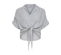 ONLY Onlpaula Life S/S Tie Shirt WVN Noos Chemise féminine Courte avec détail noué, Cloud Dancer, XL Femmes
