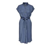 ONLY Onlpema Hannover SS DNM SH Dress Qyt Robe en Jean, Bleu foncé Denim, M Femme
