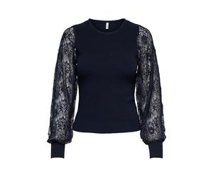 ONLY Onlperry Life Ls Mix O-Neck KNT, Bleu Nuit, M Femme