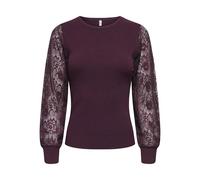 ONLY Onlperry Life Ls Mix O-Neck KNT, Vin, M Femme