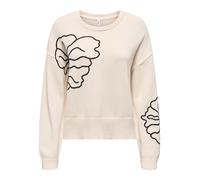 ONLY Onlpetra Ls Flower EMB O-Neck CC KNT, Bouleau, XL Femme
