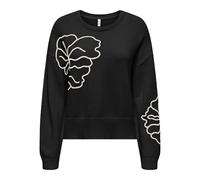 ONLY Pull-over 'ONLPETRA' noir / blanc, Taille L