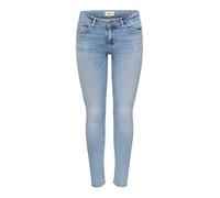 ONLY Onlpower Coral LW Ankl RW DNM, Bleu Jeans Clair, S / 30L Femmes