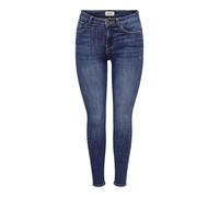 ONLY Onlpower Jean Skinny pour Femme Taille Moyenne Coupe Skinny, Bleu foncé Denim, XS / 30L