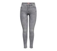 ONLY ONLPower Life Mid Push Up Jeans Skinny pour Femme, Denim Gris, S