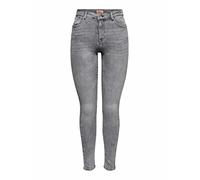 ONLY ONLPOWER Mid Push UP SK AZG937 Noos Jeans, Denim Gris, L Femme