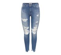 ONLY Onlpower Mid Pushup DEST Skinny DNM, Denim Bleu médium, M / 32L Femmes