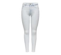 ONLY Onlpower Mid Waist SK Push Up DNM Tai Jeans, Denim Bleu Clair, L / 30L Femme