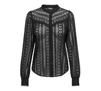 ONLY Onlreba Lace L/S Shirt WVN Noos Chemisier à Manches Longues, Noir, M Femme
