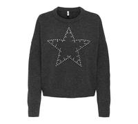 ONLY Pull Hiver Renata Dark Grey Melange Silver Bling L