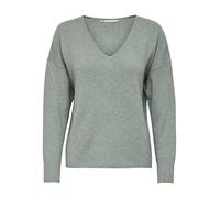 Only Onlrica Life L/S KNT Noos Pull à col en V pour Femme, Chinois Greendetail:w. Melange, L