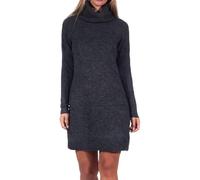 ONLY ONLRICA Life L/S O-Neck Dress KNT Noos Mini Robe, Noir/Détails : mélange, S Femme