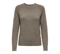 Only Onlrica Life Pull en Tricot pour Femme Tailles XS S M L XL XXL Noir Beige, Brownie/détail : Blanc mélangé, XS