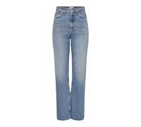 ONLY Onlriley Life Ex Hw STR DNM Dot353 Noos Jean Taille Haute, Denim Bleu médium, 26W / 32L Femme