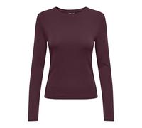 ONLY Onlriley O-Neck L/S Top JRS Noos Haut Basique avec col Rond et Manches Longues pour Jeunes Femmes, Vin