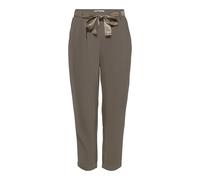 ONLY Onlrita Loose Check Lyrex Belt Pant TLR Pantalons, Noyer/détail : Solide (Ceinture Lurex dorée), M x 32L Femme
