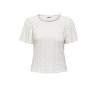 ONLY Onlriverside S/S Flaired Top JRS T-Shirt, Blanc, L Femme