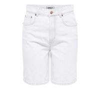 ONLY Onlrobyn Hw DNM PIM Oy Short Long pour Femme, Blanc/Denim, XL