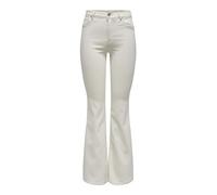 ONLY ONLROSE HW Retro Flared DNM GUA019 Noos, Jeans Femme, Ecru,